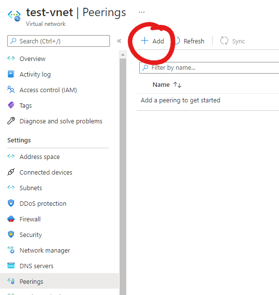 Add peering