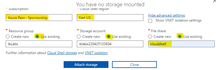 Advanced Settings values